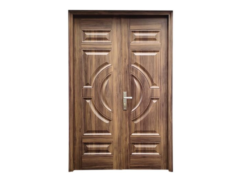 Cửa Thép Vân Gỗ 2 Cánh