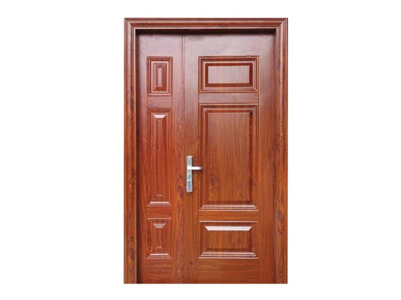 Cửa Thép Vân Gỗ 2 Cánh NV01